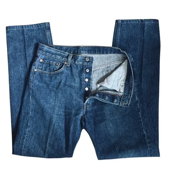 Levi’s 501 Women’s Sz 29 Vintage High Rise Jeans Straight Leg 90s USA Made - Picture 6 of 14